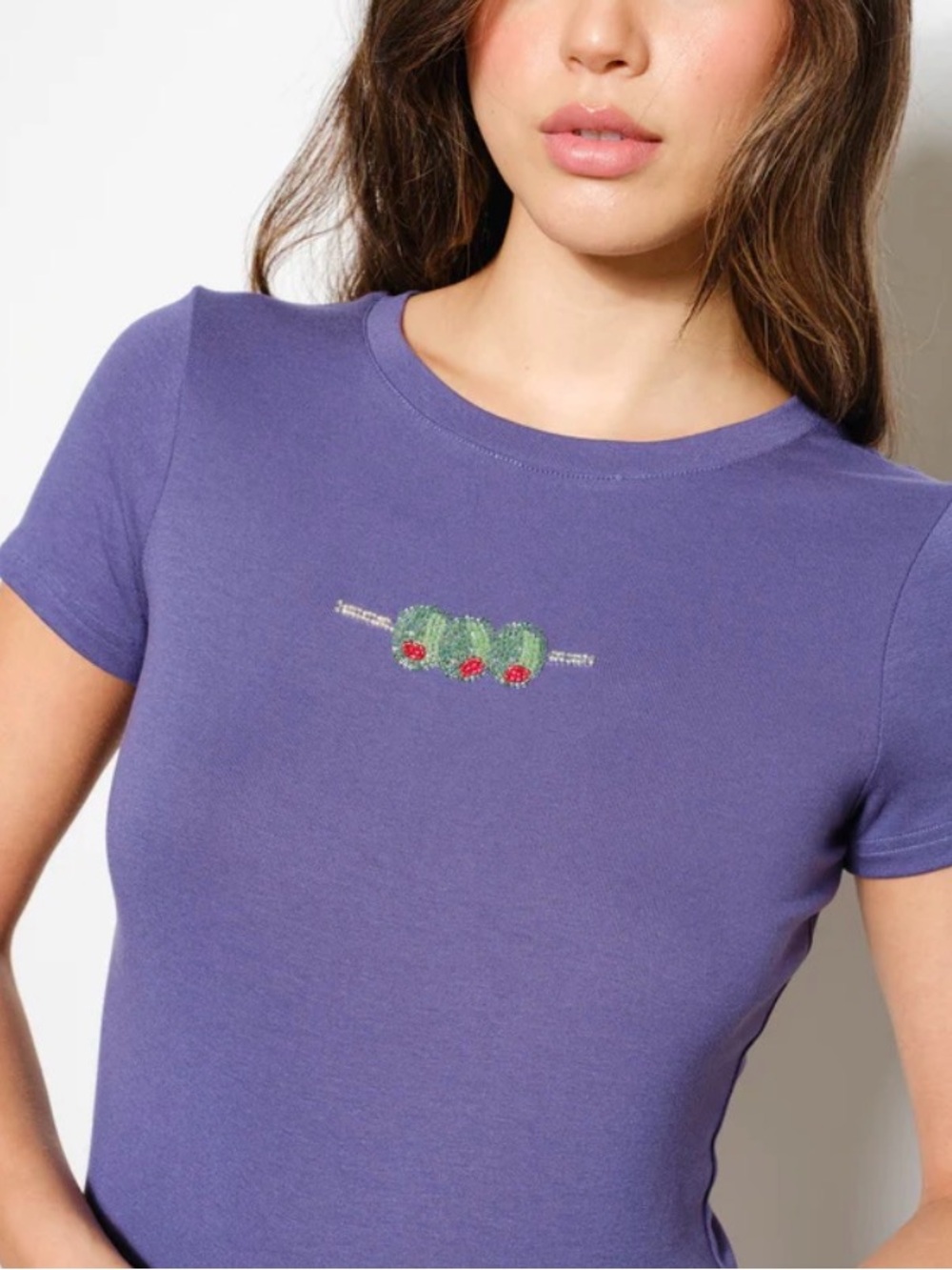 Beaded Short-Sleeve Women's Tee